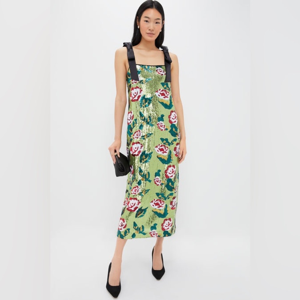 Tuckernuck Roxy Floral Sequin Dress size small